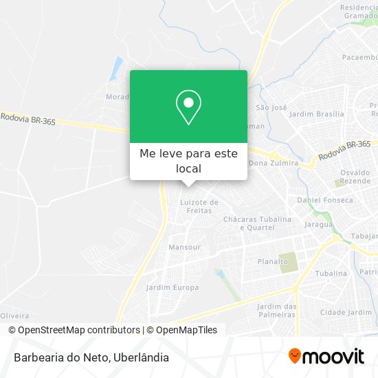 Barbearia do Neto mapa