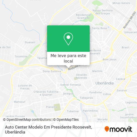 Auto Center Modelo Em Presidente Roosevelt mapa