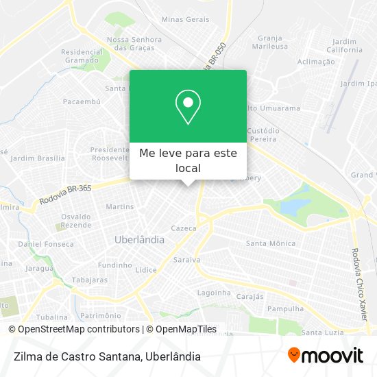 Zilma de Castro Santana mapa