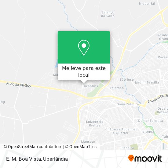E. M. Boa Vista mapa