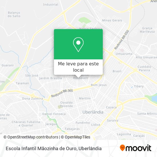 Escola Infantil Mãozinha de Ouro mapa