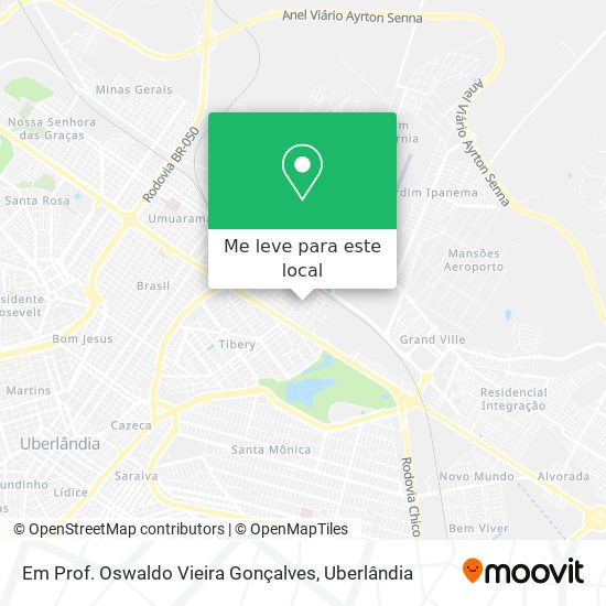 Em Prof. Oswaldo Vieira Gonçalves mapa
