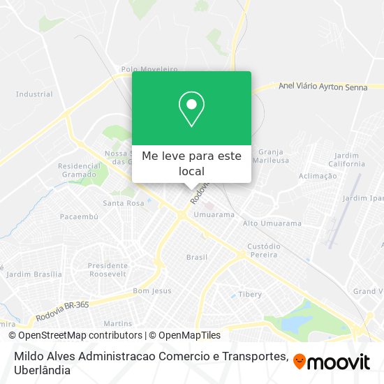 Mildo Alves Administracao Comercio e Transportes mapa
