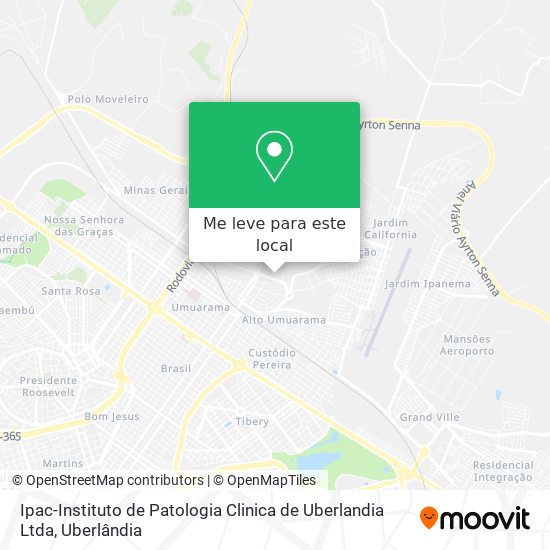 Ipac-Instituto de Patologia Clinica de Uberlandia Ltda mapa