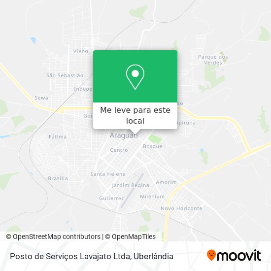 Posto de Serviços Lavajato Ltda mapa