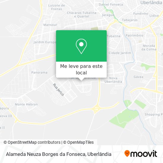 Alameda Neuza Borges da Fonseca mapa