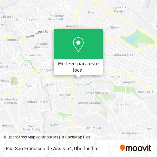 Rua São Francisco de Assis 54 mapa