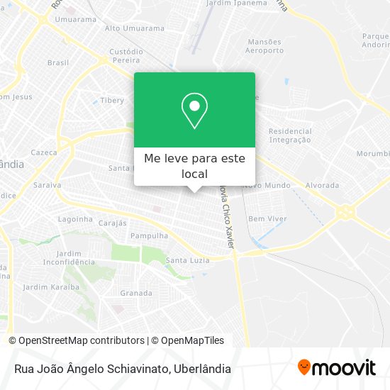 Rua João Ângelo Schiavinato mapa