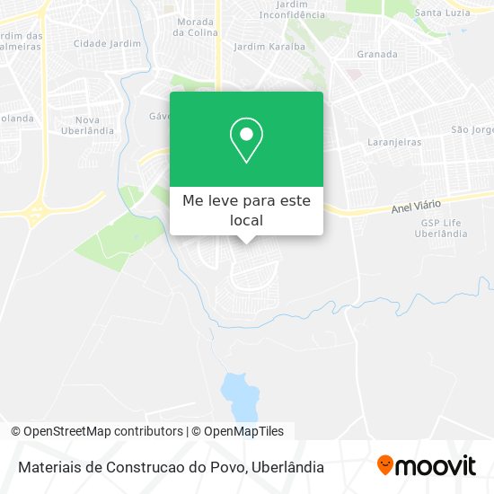 Materiais de Construcao do Povo mapa