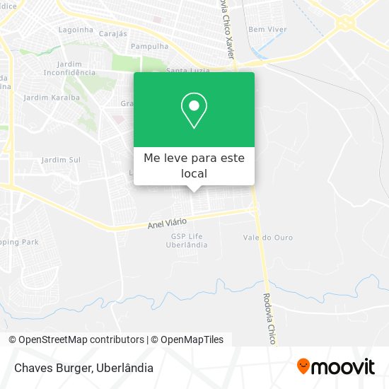 Chaves Burger mapa