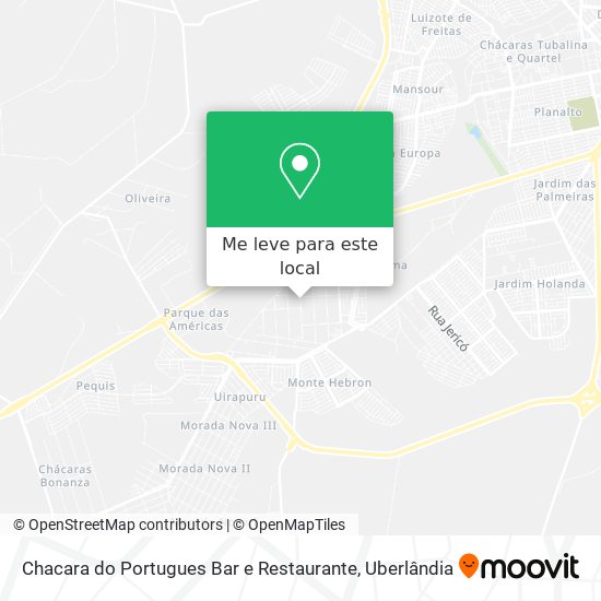 Chacara do Portugues Bar e Restaurante mapa