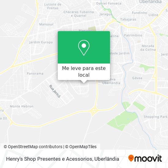 Henry's Shop Presentes e Acessorios mapa