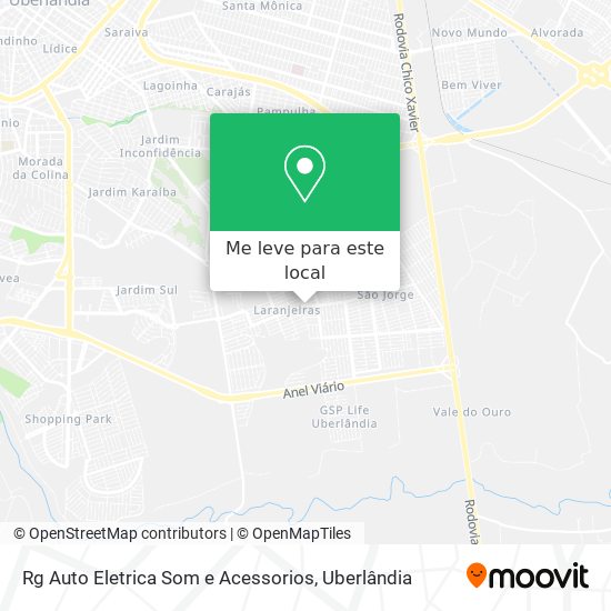 Rg Auto Eletrica Som e Acessorios mapa