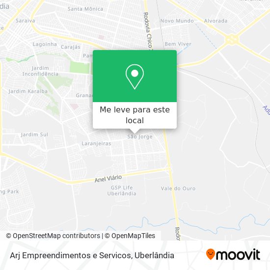 Arj Empreendimentos e Servicos mapa
