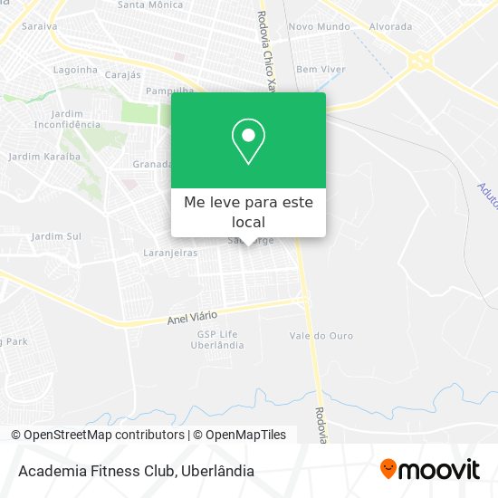 Academia Fitness Club mapa