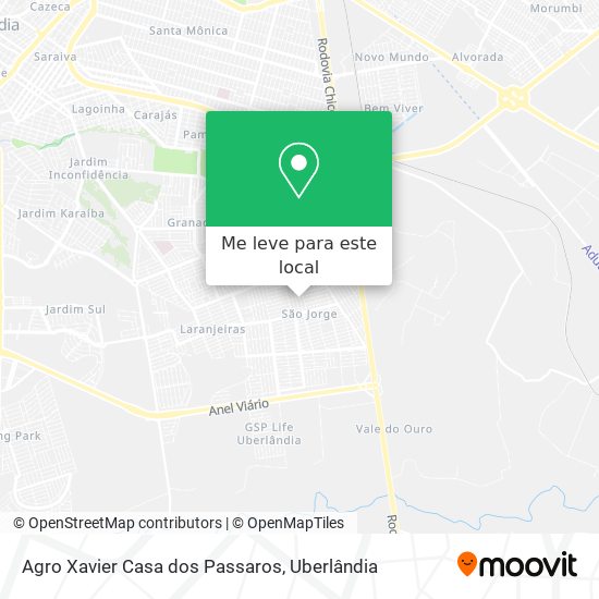 Agro Xavier Casa dos Passaros mapa