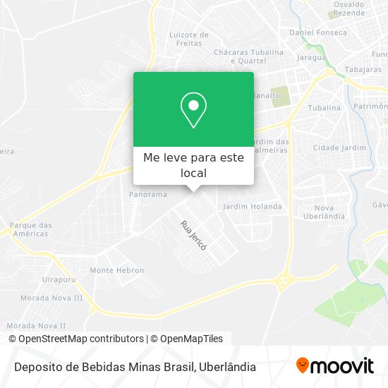 Deposito de Bebidas Minas Brasil mapa