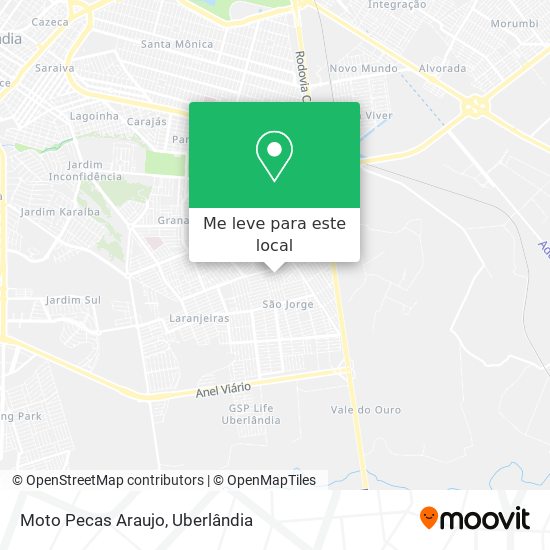 Moto Pecas Araujo mapa