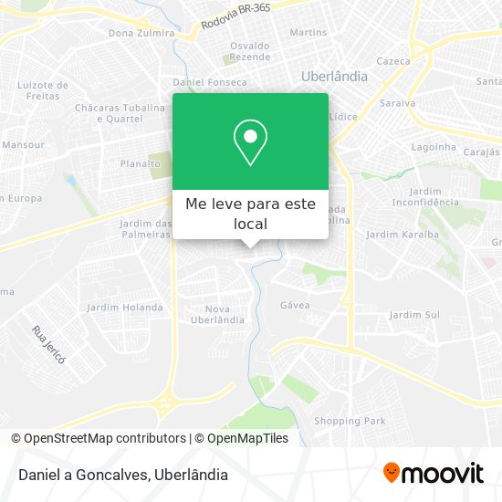 Daniel a Goncalves mapa