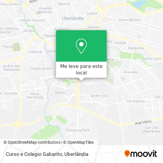 Curso e Colegio Gabarito mapa