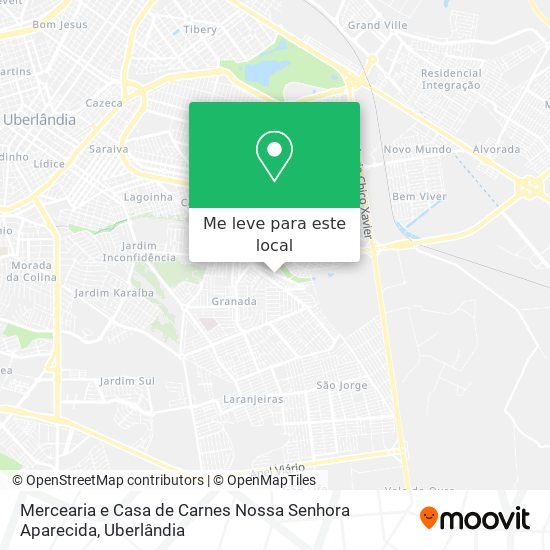 Mercearia e Casa de Carnes Nossa Senhora Aparecida mapa