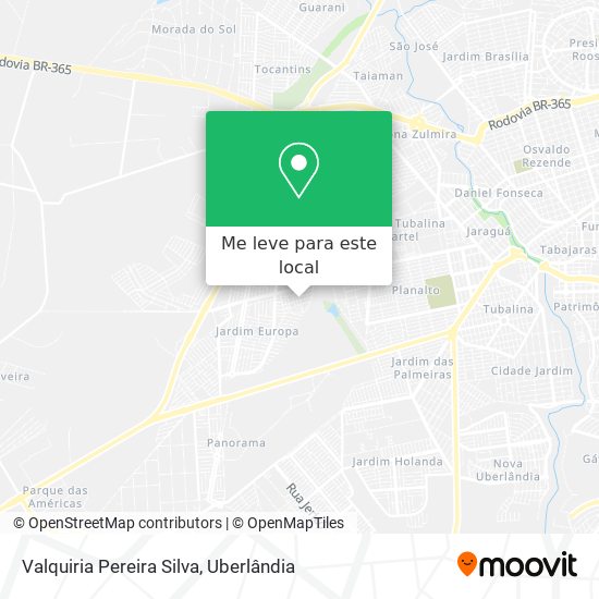 Valquiria Pereira Silva mapa