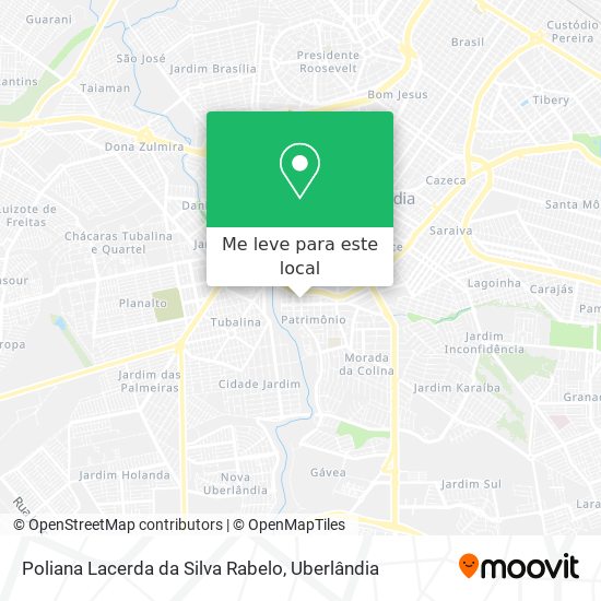 Poliana Lacerda da Silva Rabelo mapa