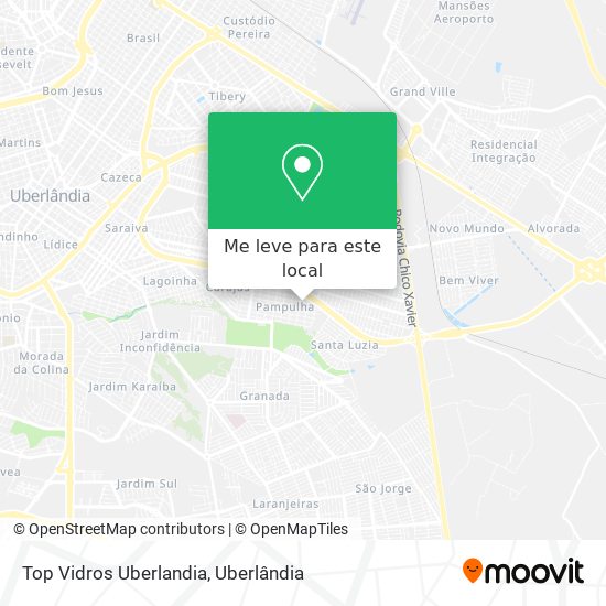 Top Vidros Uberlandia mapa
