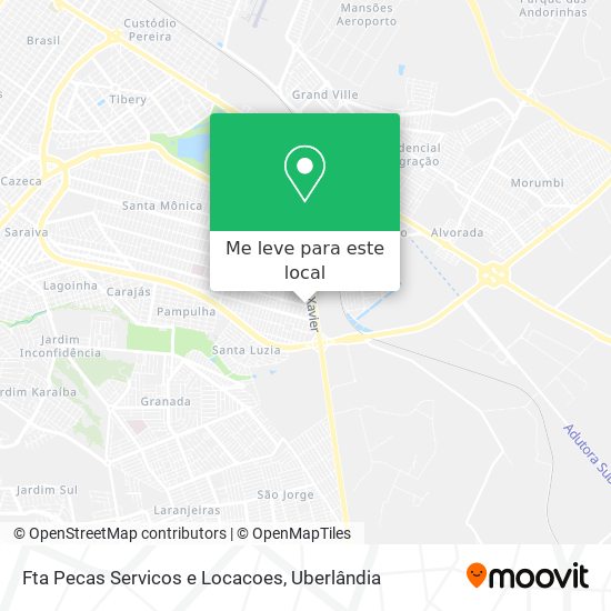 Fta Pecas Servicos e Locacoes mapa