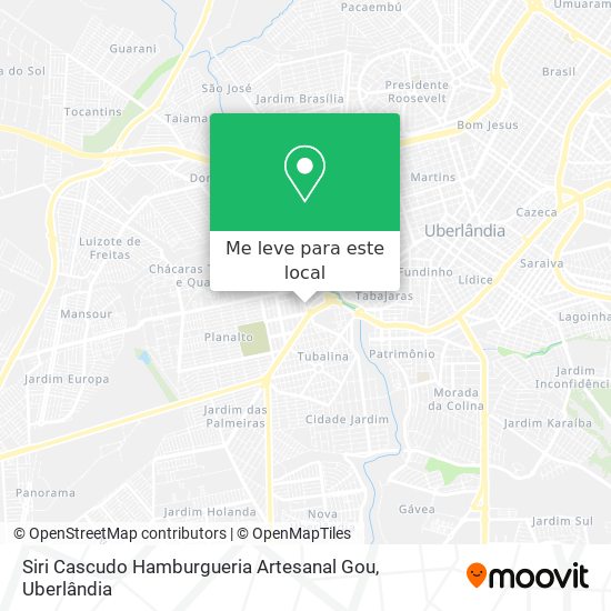 Siri Cascudo Hamburgueria Artesanal Gou mapa