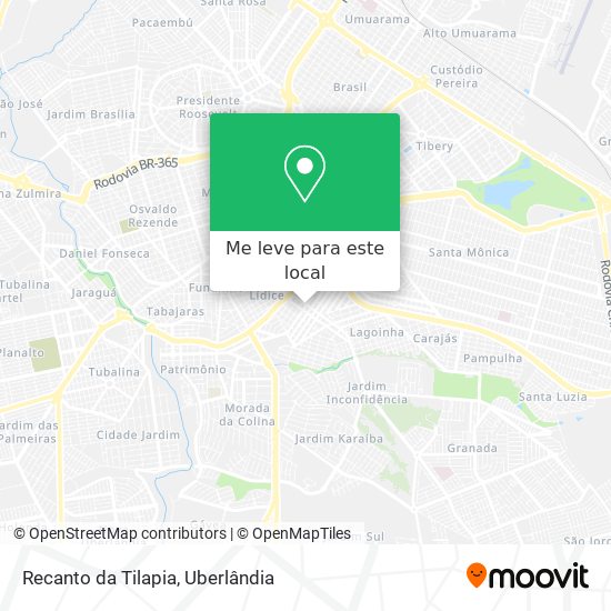 Recanto da Tilapia mapa