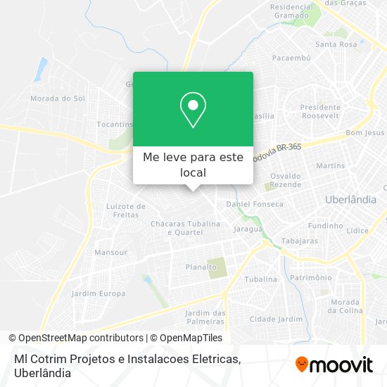 Ml Cotrim Projetos e Instalacoes Eletricas mapa