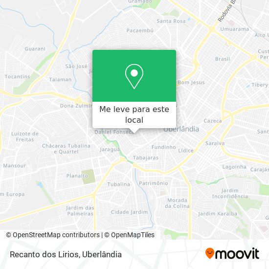 Recanto dos Lirios mapa