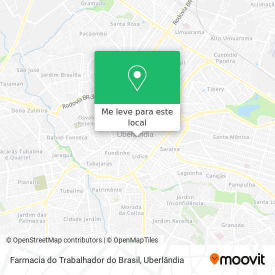 Farmacia do Trabalhador do Brasil mapa