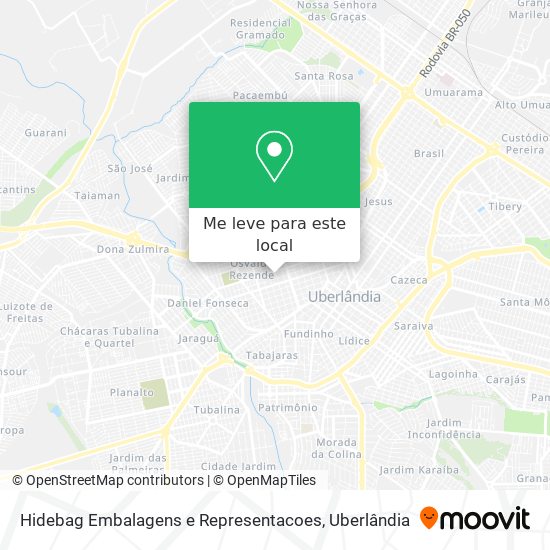 Hidebag Embalagens e Representacoes mapa