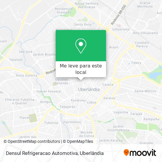 Densul Refrigeracao Automotiva mapa