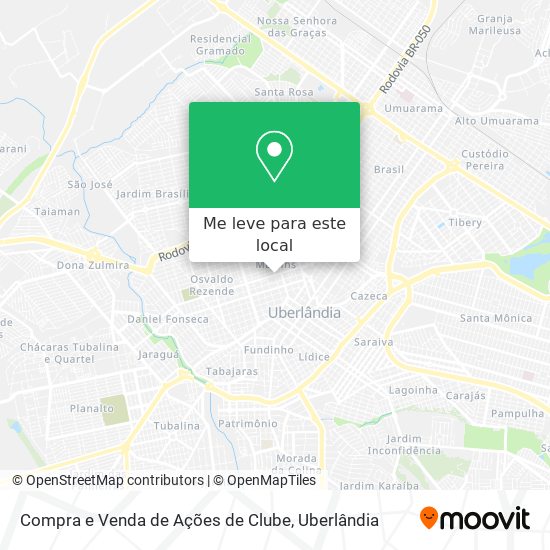 Compra e Venda de Ações de Clube mapa