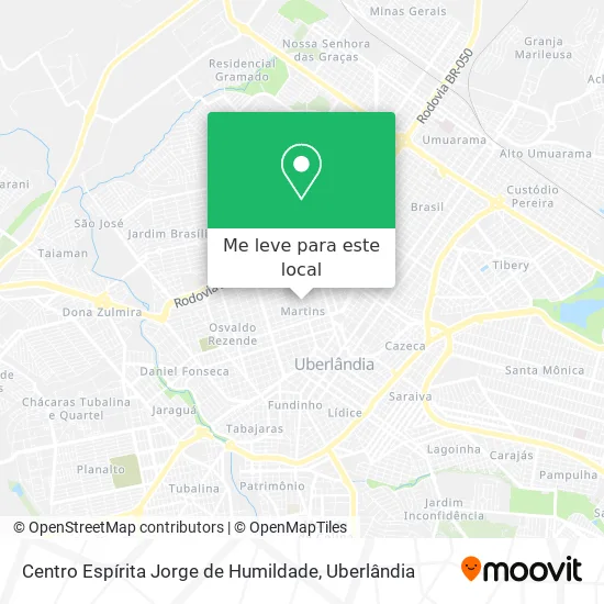 Centro Espírita Jorge de Humildade mapa