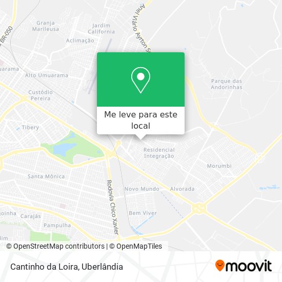 Cantinho da Loira mapa