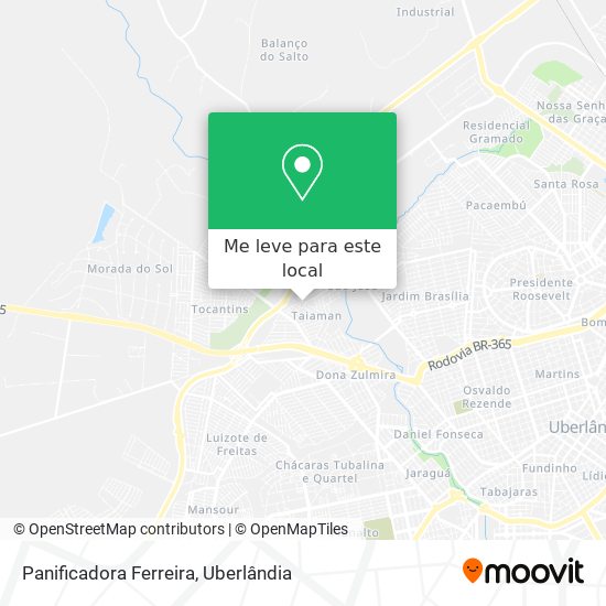 Panificadora Ferreira mapa