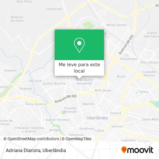 Adriana Diarista mapa