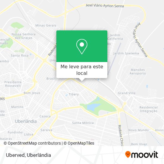 Uberved mapa