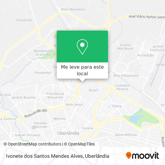 Ivonete dos Santos Mendes Alves mapa