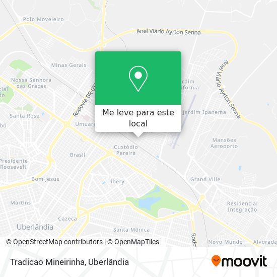 Tradicao Mineirinha mapa