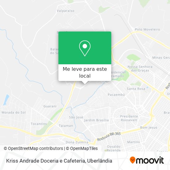 Kriss Andrade Doceria e Cafeteria mapa