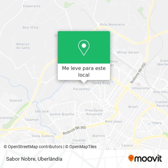 Sabor Nobre mapa