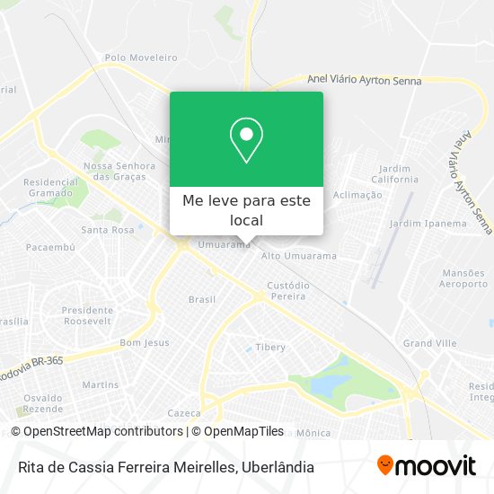 Rita de Cassia Ferreira Meirelles mapa