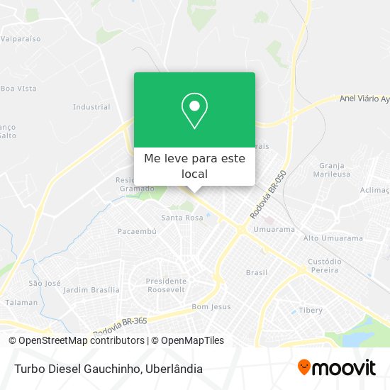 Turbo Diesel Gauchinho mapa