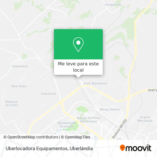 Uberlocadora Equipamentos mapa