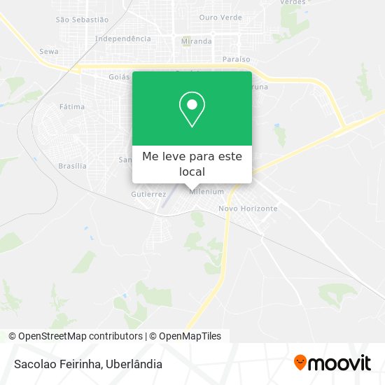 Sacolao Feirinha mapa
